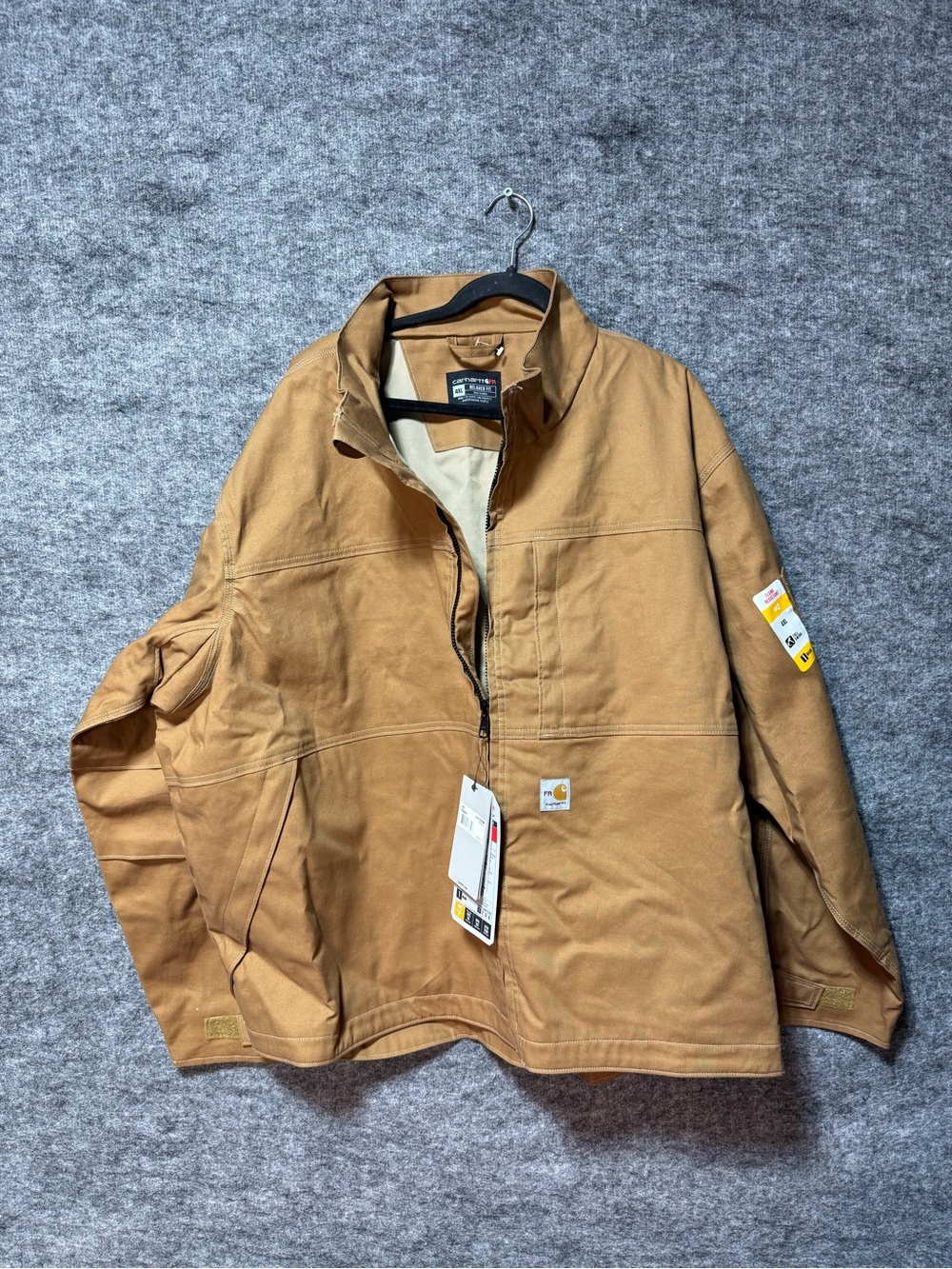 Carhartt FR Full Swing Quick Duck Lined Jacket Men’s 4XL Brown Flame Resistant